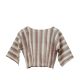 Boat-Neck Dolman Sleeve Short Waisted Top