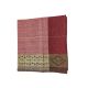Set of 5 Handwoven Napkins - Red with Yellow Edge Design